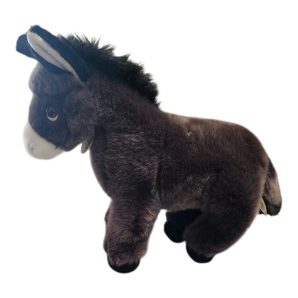 Aurora‎ Miyoni Tots Donkey Plush Stuffed Animal Grey Burro Standing
